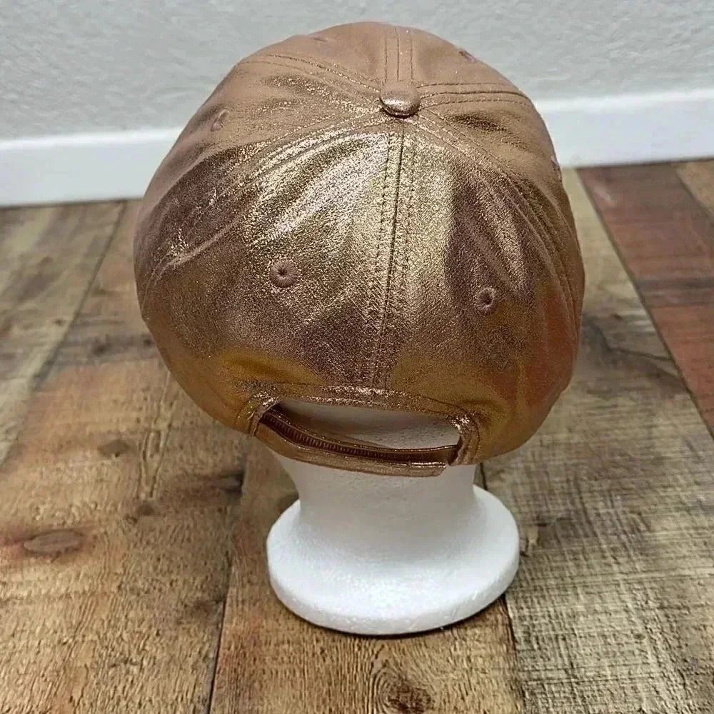 Disney Parks Sequins Mickey Mouse Rose Gold Hat Adjustable - Picture 4 of 11